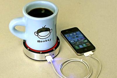 Now, charge your cellphone with the power of a drink