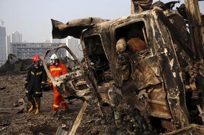 China blasts toll rises to 112; more than 90 still missing