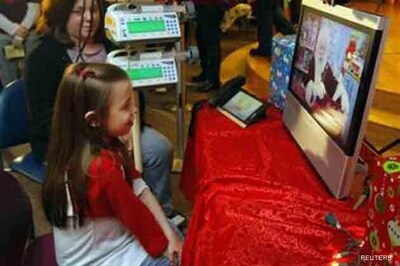 Virtual Santa for sick children in hospital