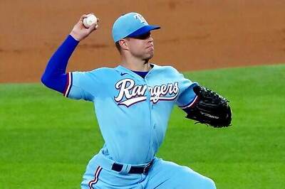 Rangers' Kluber lasts 1 inning in 1st start in 15 months