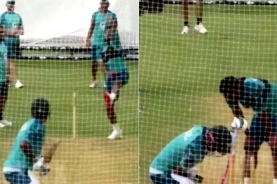 Babar Azam Gets Hit in the Box as 24-YO Pacer Troubles Ex-PAK Test Captain Ahead of BAN Series: WATCH