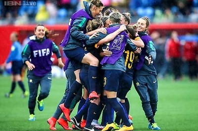 Australia stun Brazil at  Women's World Cup to make quarter-finals
