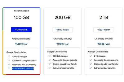 Google One India Plans & Prices You Can Check Out as Photos' Free Unlimited Storage Will End Soon