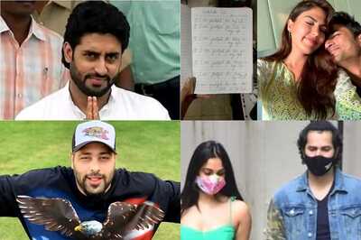 Abhishek Bachchan Tests COVID-19 Negative, Rhea Chakraborty Shares Sushant's Note of 'Gratitude'