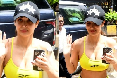 Sexy! Malaika Arora Raises Heat In A Yellow Bralette And Shorts As She Gets Papped At The Gym; Watch