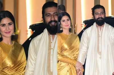 Vicky Kaushal Keeps Katrina Kaif Close As They Head To Ram Mandir Pran Pratishtha Ceremony