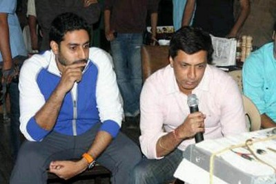 Madhur has a surprise visitor on his sets