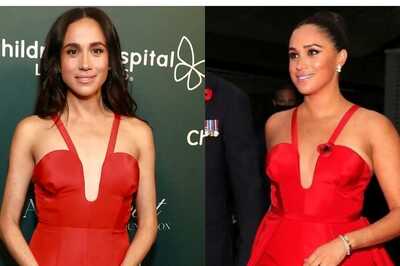 Meghan Markle Re-Wears Her Carolina Herrera Red Gown From 2021