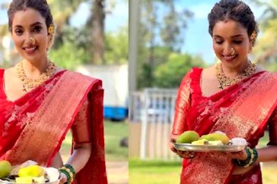Aai Kuthe Kay Karte's Rupali Bhosale Looks Ethereal In A Red Saree