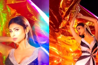 Mouni Roy 'Makes Art' as She Notch-Up Her Fashion Game With Shining Sequin Gown, See Pics