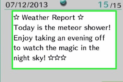 How to View Meteor Showers in Animal Crossing: New Leaf