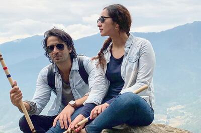 Shaheer Sheikh Twins with Wife Ruchikaa Kapoor in This Stunning Pic from Bhutan