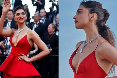 Deepika Padukone Makes A Red Hot Entrance In Sexy Low-Cut Outfit on Day 3 At Cannes; See Pics