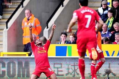 Raheem Sterling scores twice as Liverpool beat Norwich 3-2