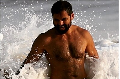 This Photo of Waves Splashing Against Abhay Deol will Make You Crave for the Beach Even More