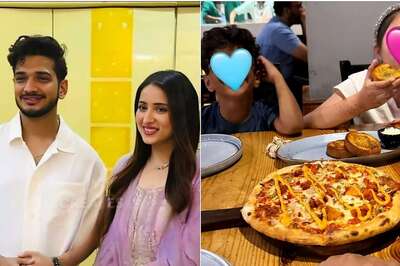 Munawar Faruqui Holds Wife Mehzabeen Coatwala's Hand, Dines with Son Mikael and Her Daughter | Photo