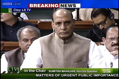 Rajnath Singh reiterates Centre's stand, dissociates from Mufti Sayeed's remarks on J&K