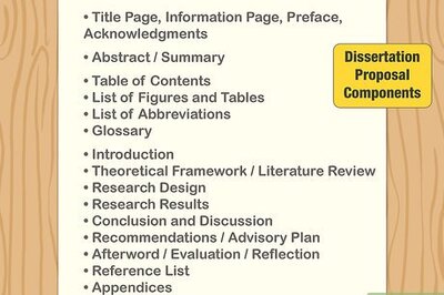 How to Write a Dissertation Proposal