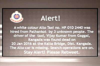 Taxi hired from Pathankot goes missing, driver found dead; police issue high alert