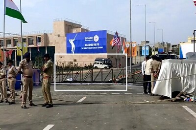 Makeshift Entry Gate at Motera Stadium Collapses Ahead of Donald Trump's Visit