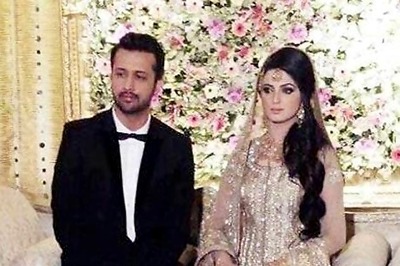 Snapshot: Atif Aslam and Sara Bharwana at their Walima