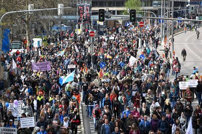Thousands Gather in Germany to Protest Against Fresh Covid-19 Curbs amid Third Wave