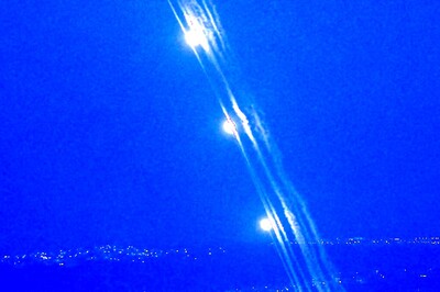 Israel's Iron Dome In Action As Hezbollah Rocket Barrage Lights Up The Night Sky | Video