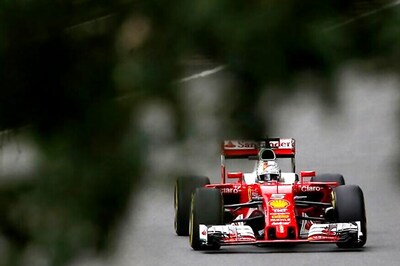 Vettel Having Difficult Time at Azerbaijan Grand Prix