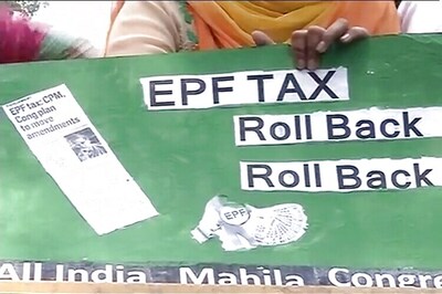 All India Mahila Congress protests outside BJP office against proposed EPF taxation