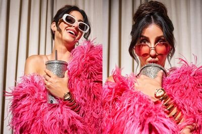 Nora Fatehi Channels Her Inner Barbie In A Pink Feathered Cape By Falguni Shane Peacock