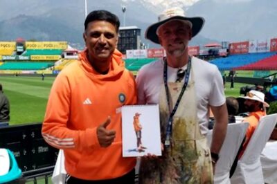 Rahul Dravid Receives Special Gift From British Painter Ahead Of Dharamsala Test