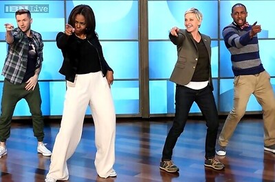 Michelle Obama shows off her dance moves on 'The Ellen DeGeneres Show'