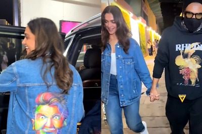Deepika Turns Ranveer's Biggest Cheerleader, Wears Special Jacket To Watch 'Rocky Aur Rani...'