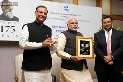 In a first, PM Modi releases coin in honour of Jamsetji Tata