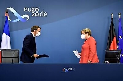 Behind fortress walls, Macron and Merkel to chart Europe's course