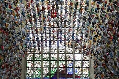 20,000 paper birds help fund COVID-19 units at Belgium hospital