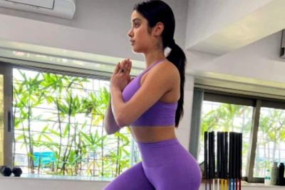 Janhvi Kapoor Looks Gorgeous in Lavender Gym Wear While Setting Fitness Goals