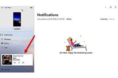 Your Phone App on Windows 10 Now Lets Android Users Control Music From Their PC