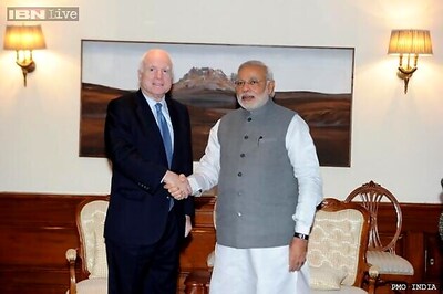 US Senator John McCain meets PM Modi, discusses terror