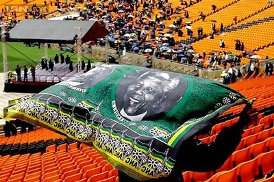 Pranab Mukherjee in SA for Mandela's memorial service