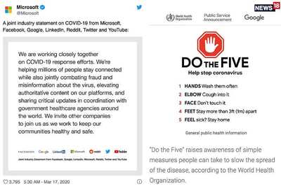 Efforts During Coronavirus Pandemic Gives Big Tech a Chance to Counter Criticism From Lawmakers