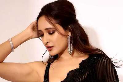 Telugu Actress Pragya Jaiswal Looks Drop-dead Gorgeous In Black Bikini