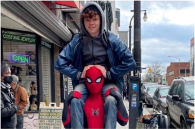 Tom Holland Suits up in Pic from Spider-Man 3 Set, Asks Fans to 'Buckle up'