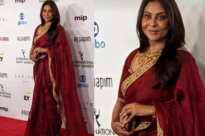 Emmy Awards 2023: Shefali Shah Radiates Opulence In A Stunning Red Saree On The Red Carpet