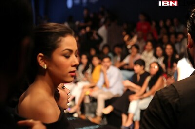 Protective Mira Rajput guards Shahid Kapoor at the Lakme Fashion Week