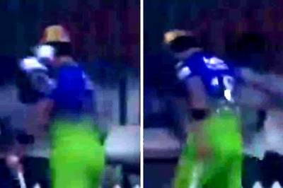 WATCH: An Enraged Virat Kohli Knocks Down Trash Can in Frustration After Controversial Dismissal vs KKR