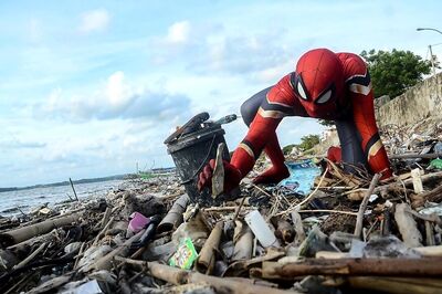 This Indonesian Spider-Man's Super Power is to Clean Trash & Get Others to do the Same