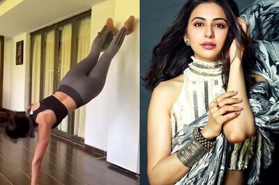 Rakul Preet Tries The Handstand T-shirt Challenge, Watch Her Nail It