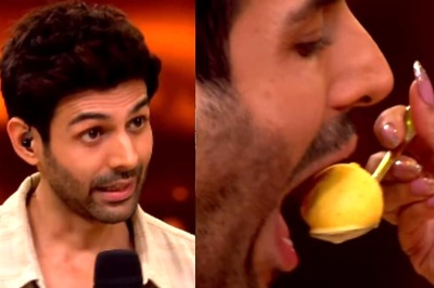 Kartik Aaryan Breaks His No-Sugar Policy After 2 Years. Courtesy: Suniel Shetty And Madhuri Dixit