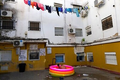 AP PHOTOS: Splash! Virus Spawns Portable Pool Fad In Spain